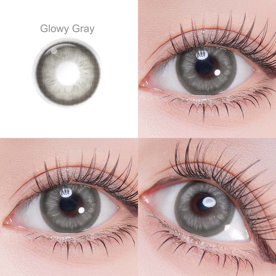 Spanish Circle Glowy Gray Contacts