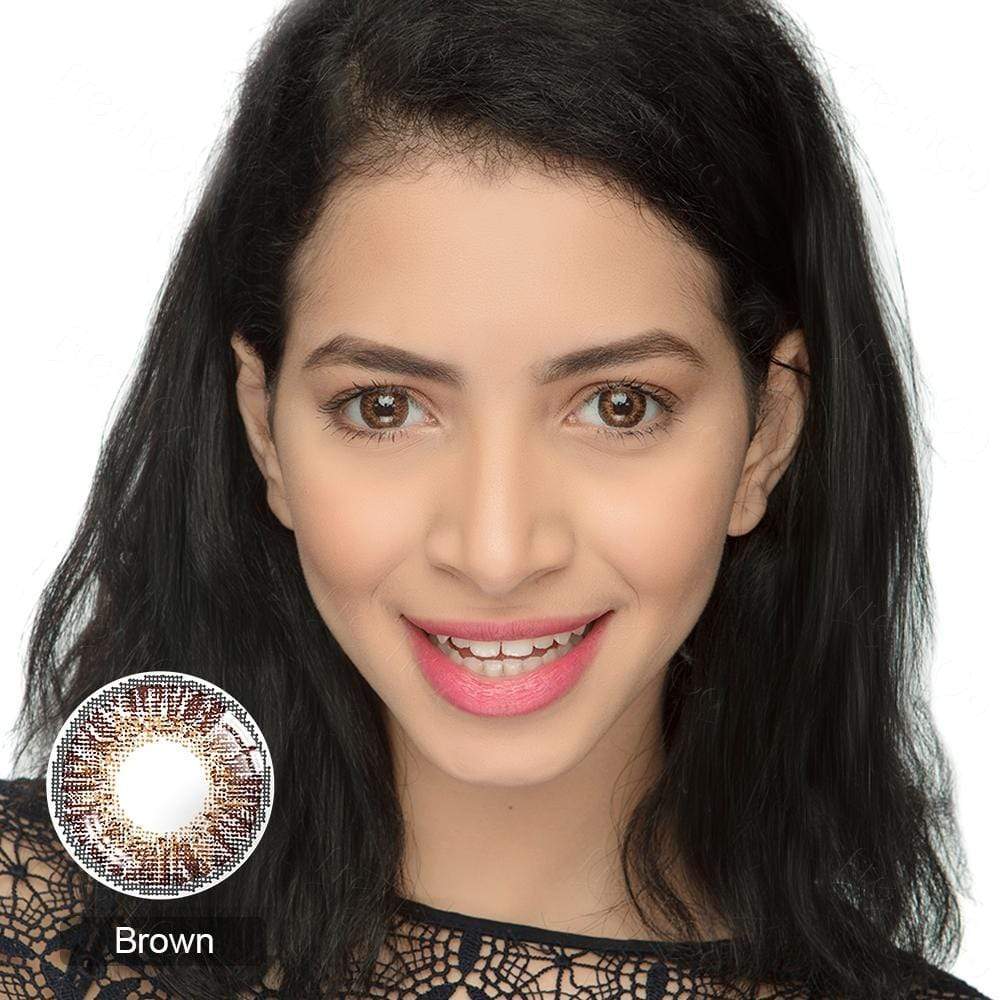 3 Tone Brown Yearly Colored Contacts