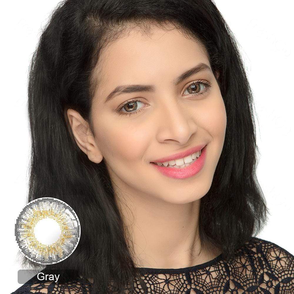 3 Tone Gray Yearly Colored Contacts