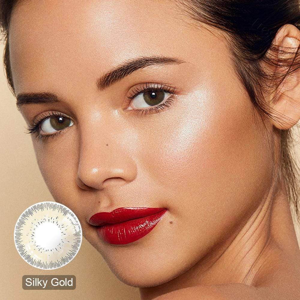 Bellalens Silky Gold Yearly Colored Contacts