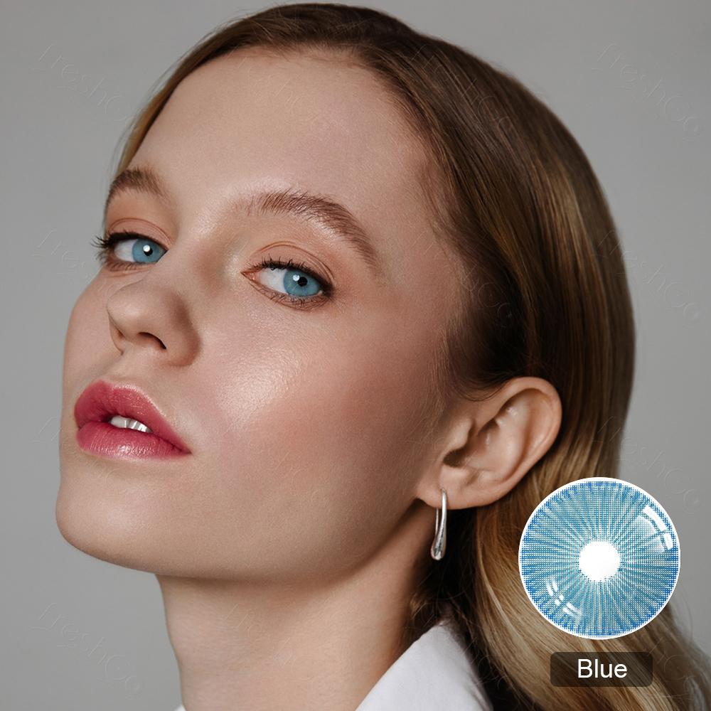 Fiesta Blue Yearly Colored Contacts