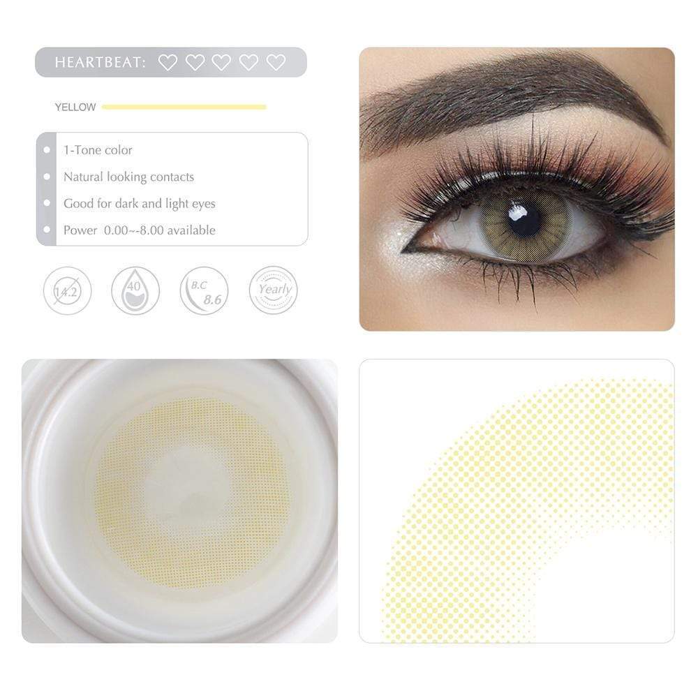 Hidrocor Amber Yearly Colored Contacts