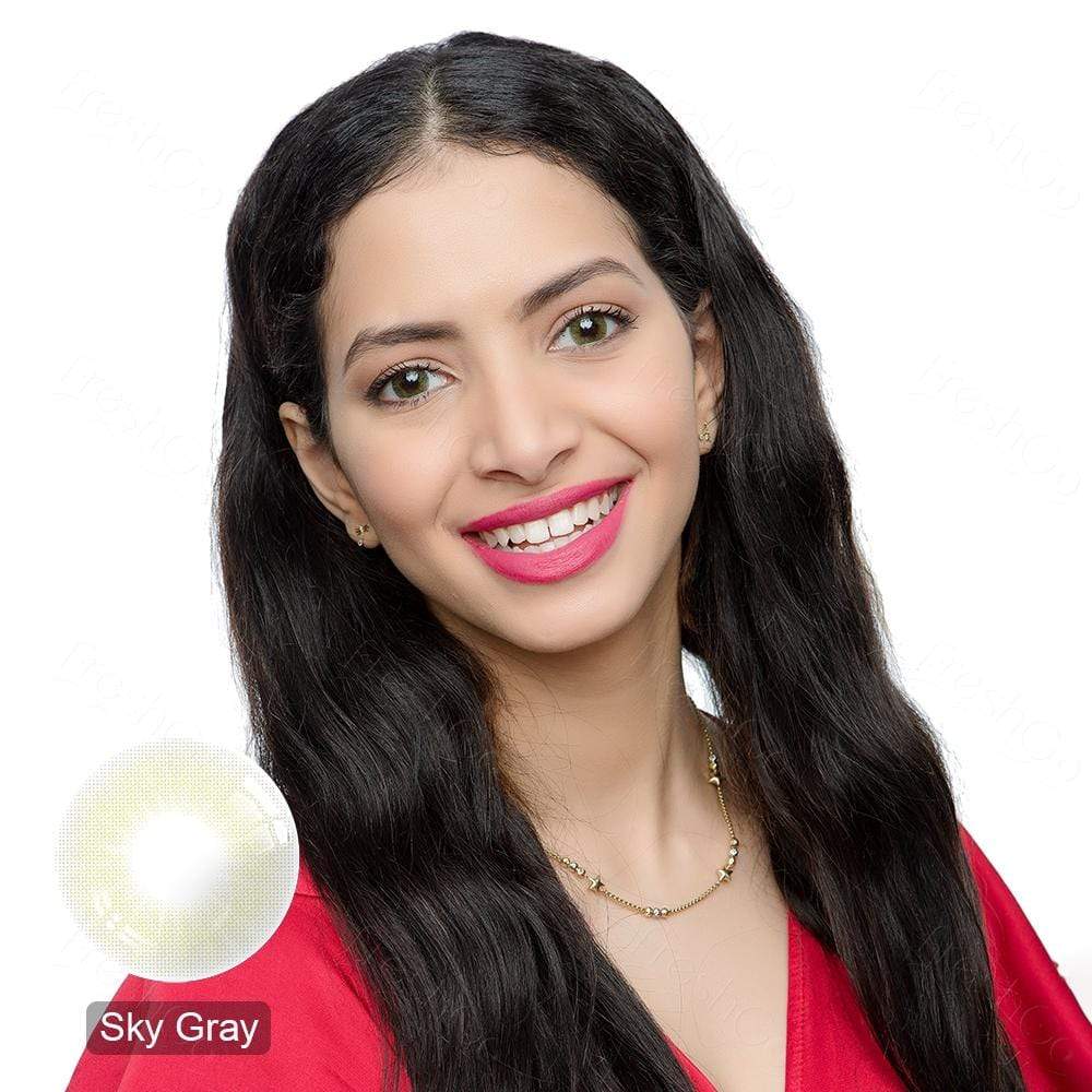 Hidrocor II Sky Gray Yearly Colored Contacts