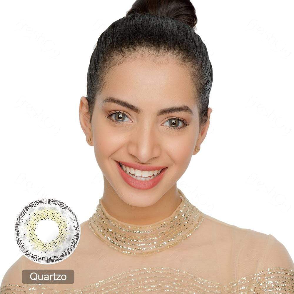 Natural Quartzo Yearly Colored Contacts