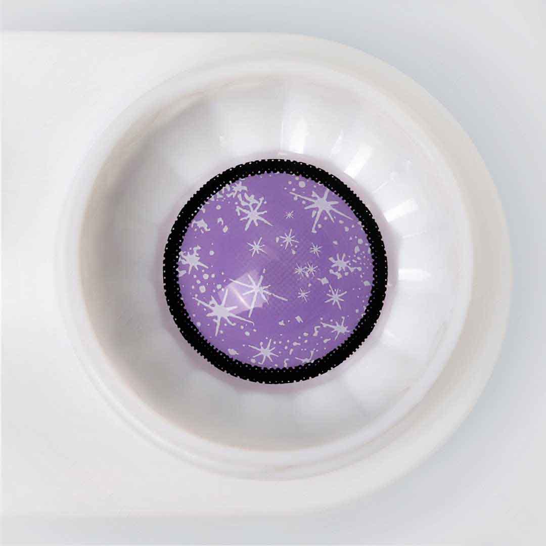 Blind Starry Purple Colored Contacts
