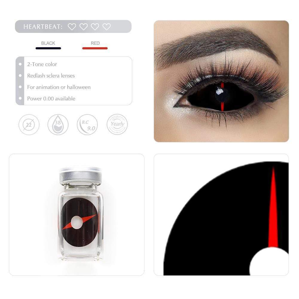 Redlash Black Sclera Halloween Lenses