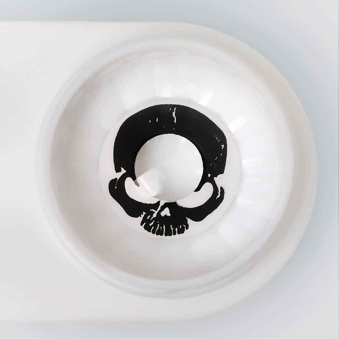 Black Skull Halloween Cosplay Contacts