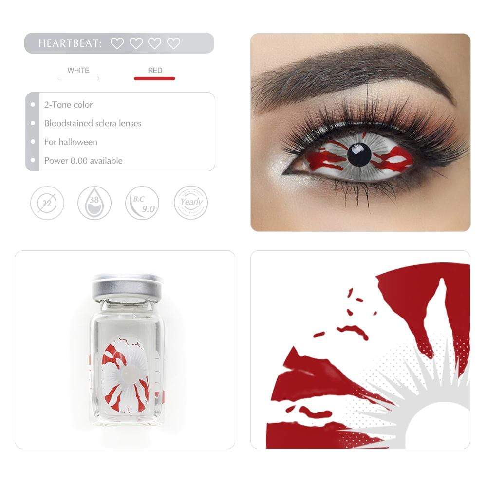 Bloodstained Sclera Halloween Lenses