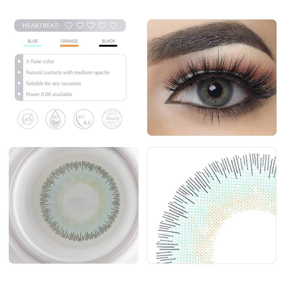 Elite Midnight Blue Yearly Colored Contacts