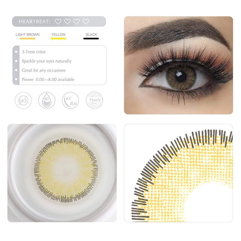 Premium Hazel Yearly Colored Contacts