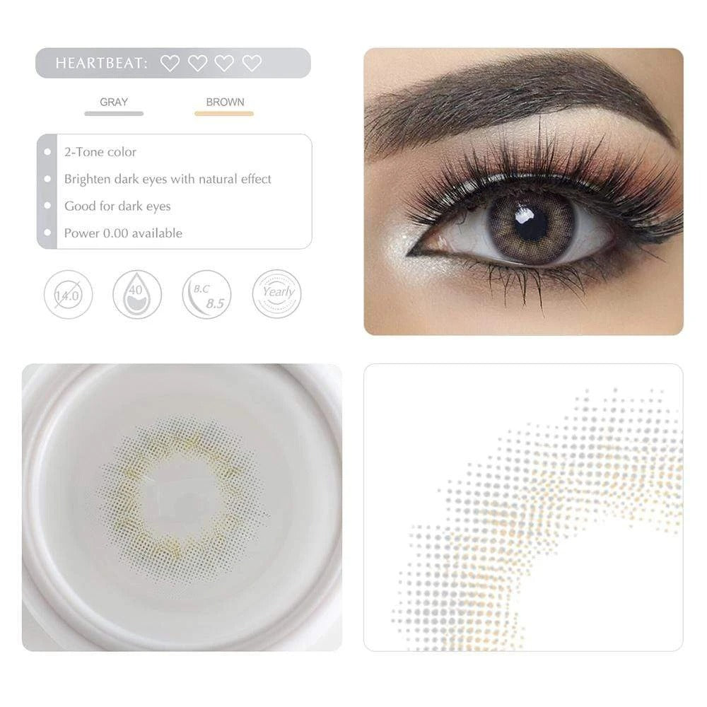 Spanish Real Gray Yearly Colored Contacts