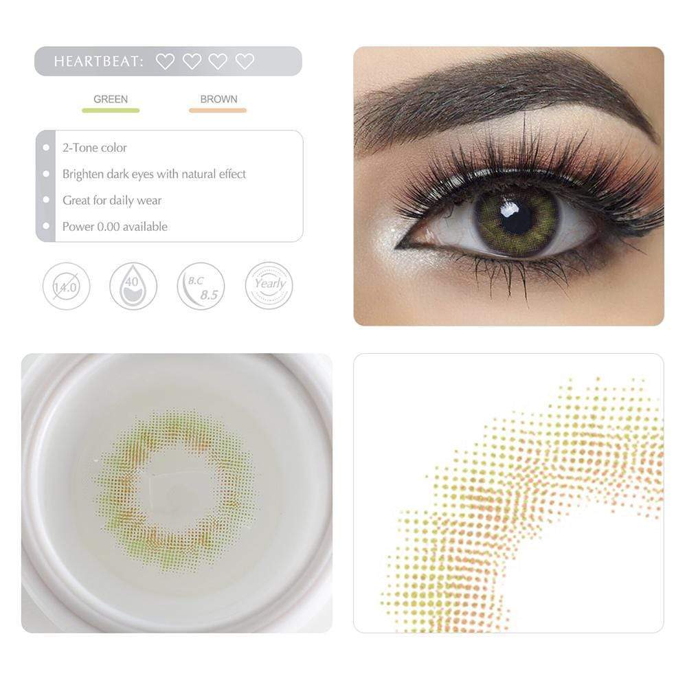 Spanish Real Olive Yearly Colored Contacts