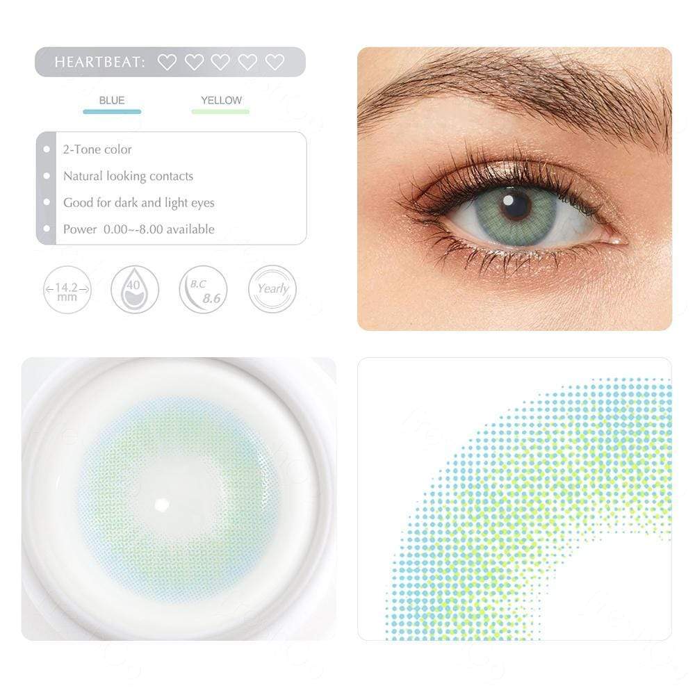 Men's Hidrocor Topaz Colored Contacts