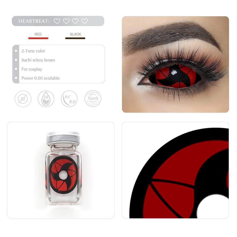 Itachi Mangekyou Sharingan Sclera Halloween Lenses