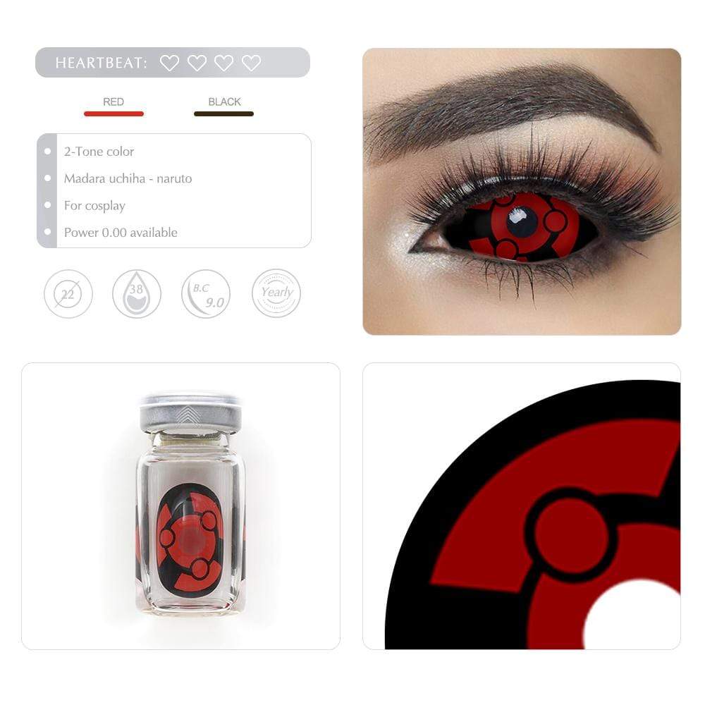 Madara Uchiha Sharingan Sclera Halloween Lenses