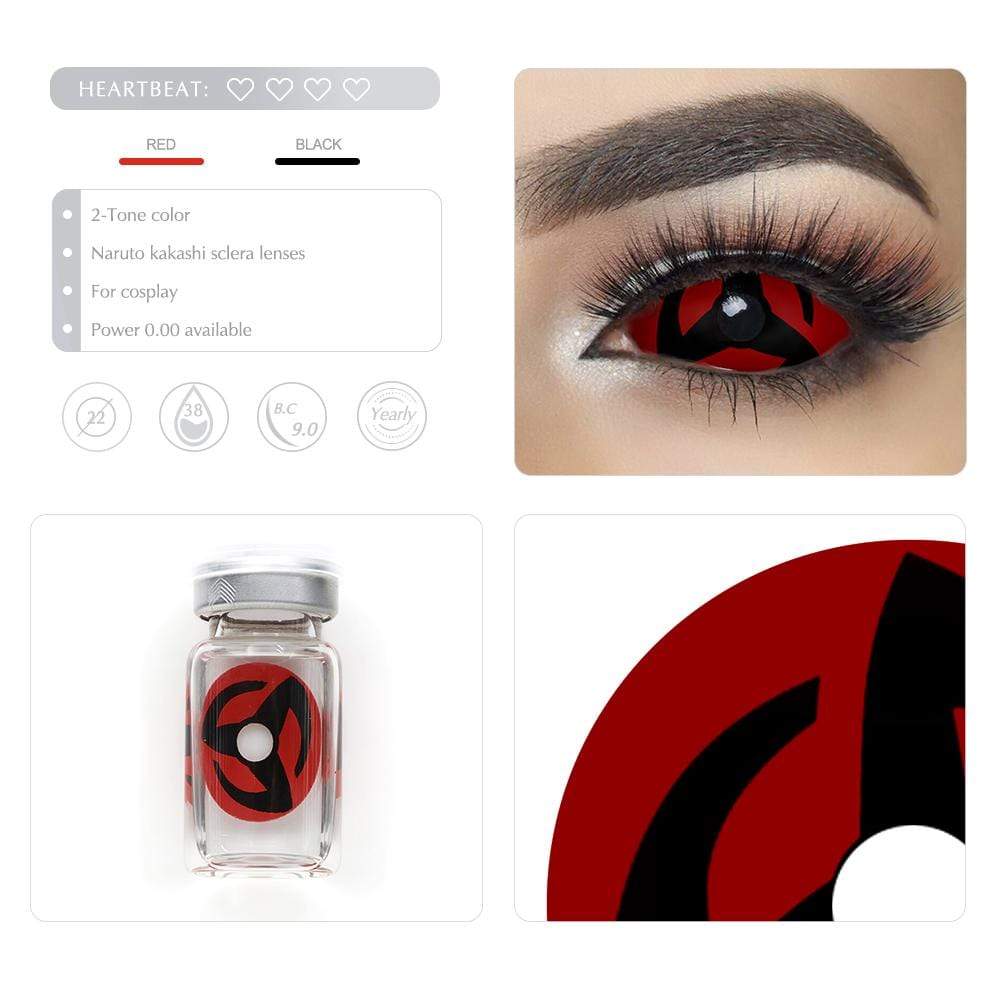 Obito Mangekyou Sharingan Sclera Halloween Lenses
