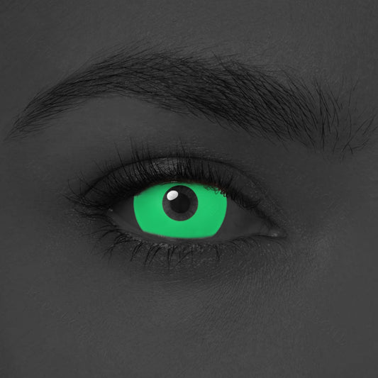 UV Glow Green Mini Sclera Contacts