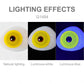 UV Glow Yellow Mini Sclera Contacts