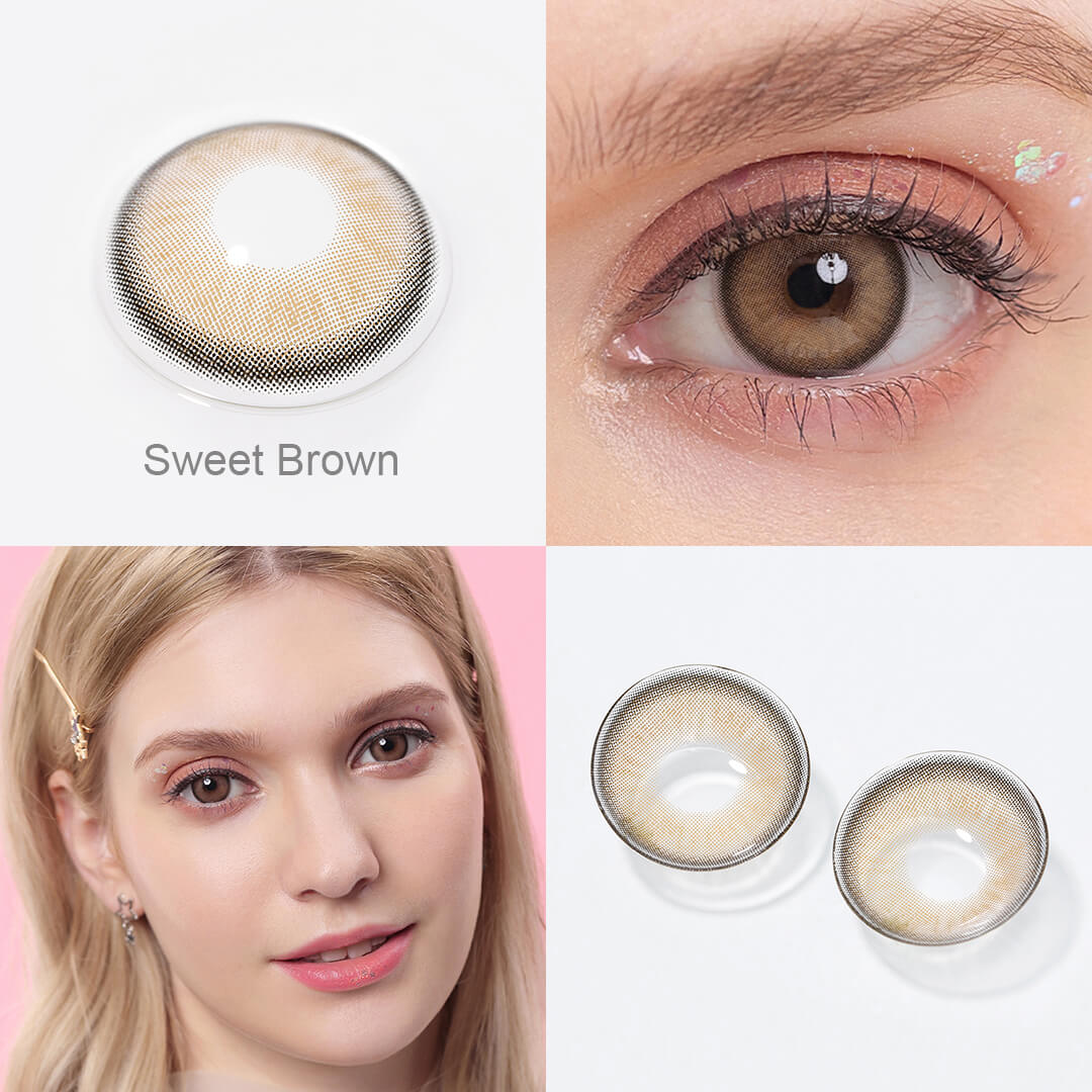 Luna Sweet Brown Colored Contacts