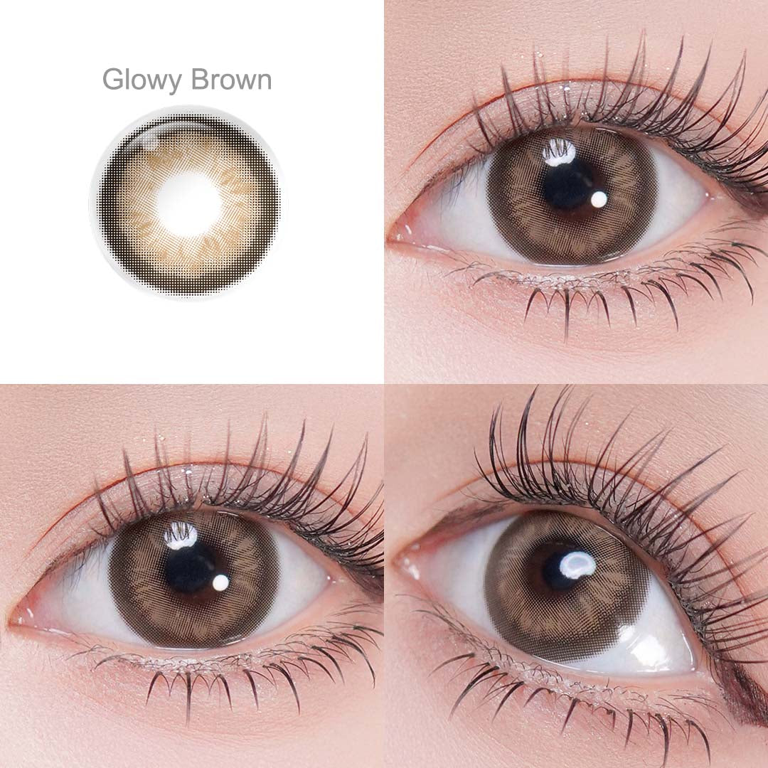 Spanish Circle Glowy Brown Contacts
