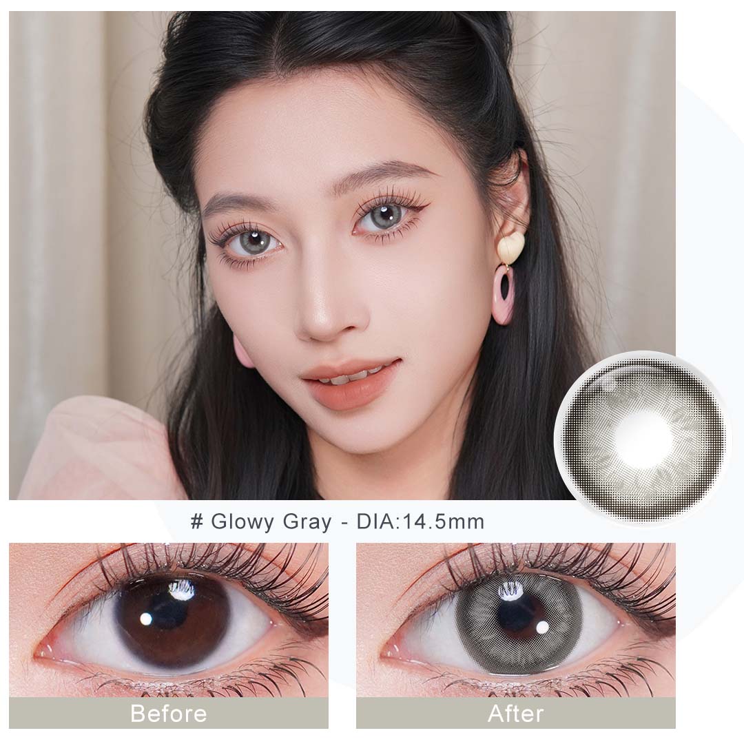 Spanish Circle Glowy Gray Contacts