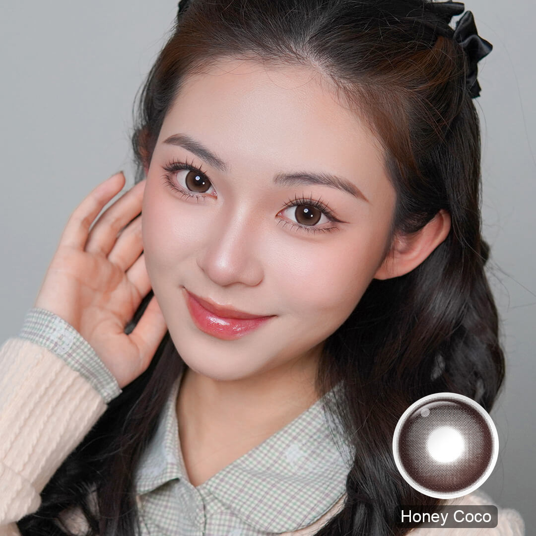 Lumina Honey Coco Colored Contacts