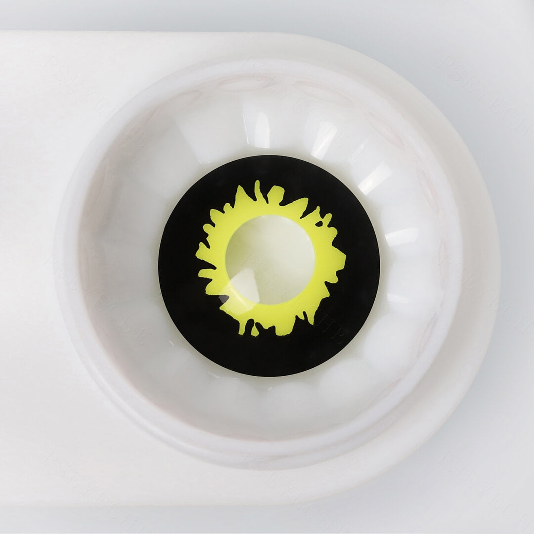 Black And Yellow Eclipse Contacts