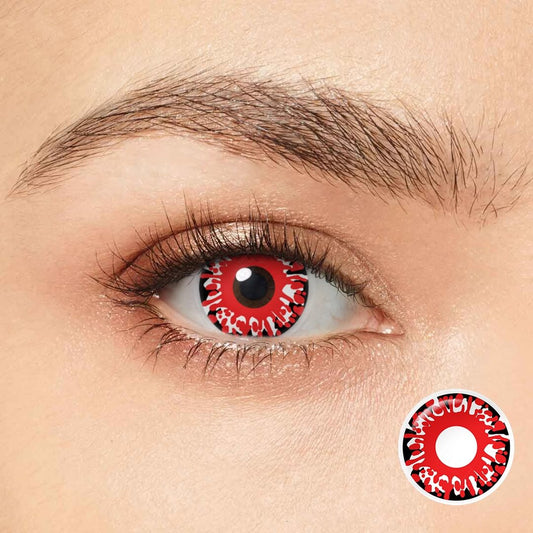 Red Lava Contact Lenses