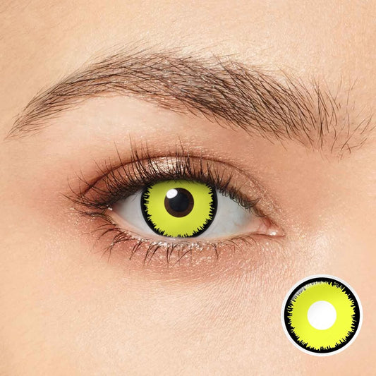 Zenitsu Eyes Bright Yellow Contacts