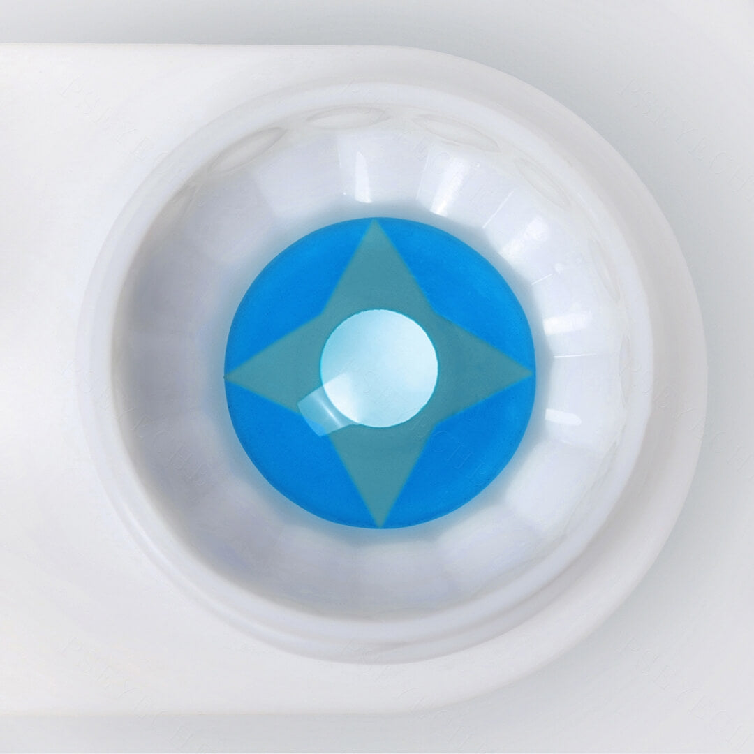 Blue Shuriken Contact Lenses