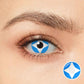 Sky Blue Four-pointed Star Contacts