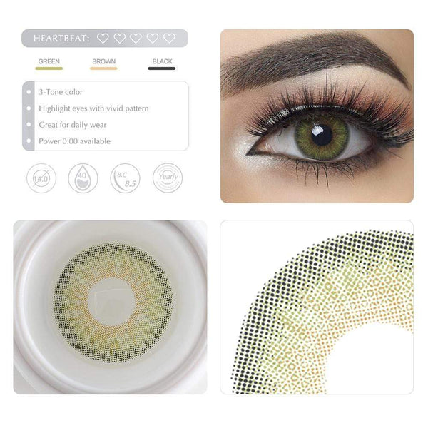 Men's 3CON Green Colored Contacts