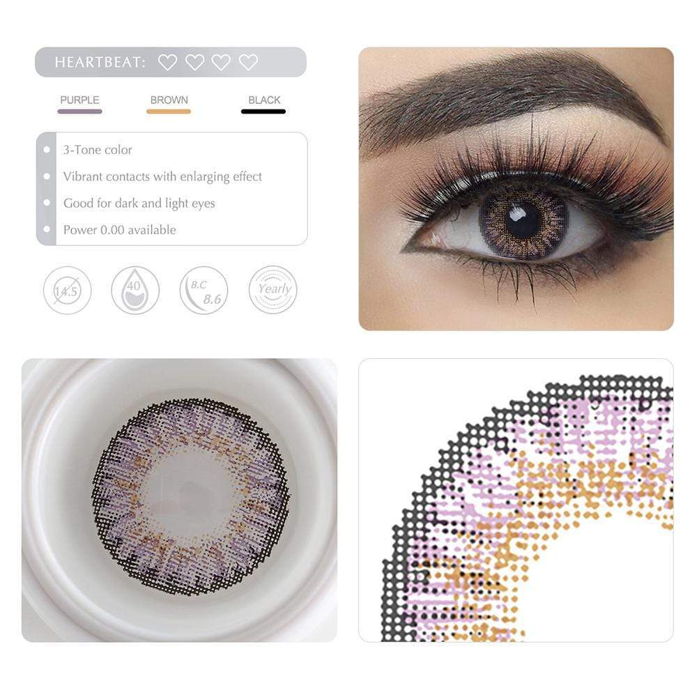 3 Tone Amethyst Yearly Colored Contacts