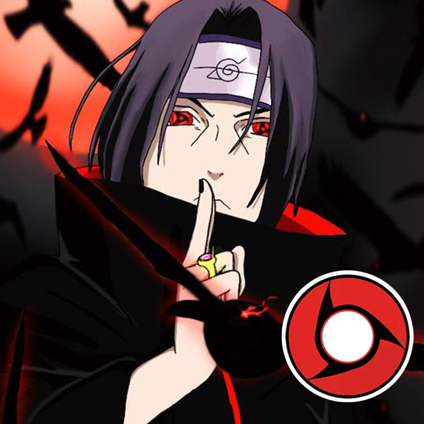 Itachi Mangekyou Sharingan Cosplay Contacts