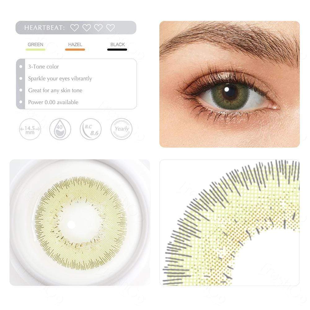 Bellalens Silky Green Yearly Colored Contacts