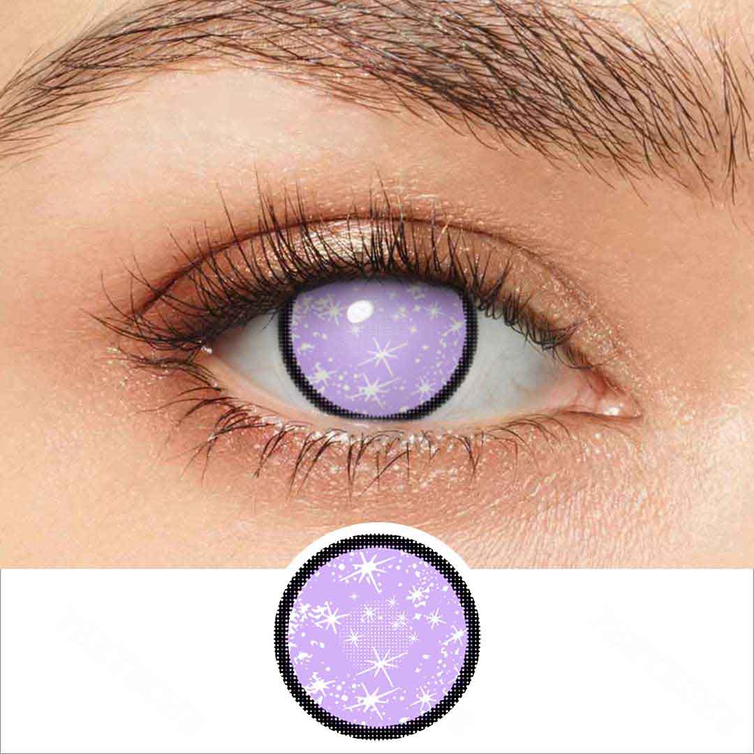 Puple Contacts Blind Starry Purple Colored Contacts – Lenself