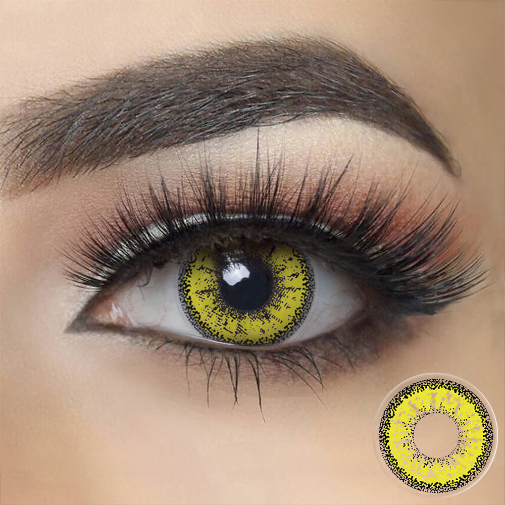 Dolly Yellow Halloween Cosplay Contacts