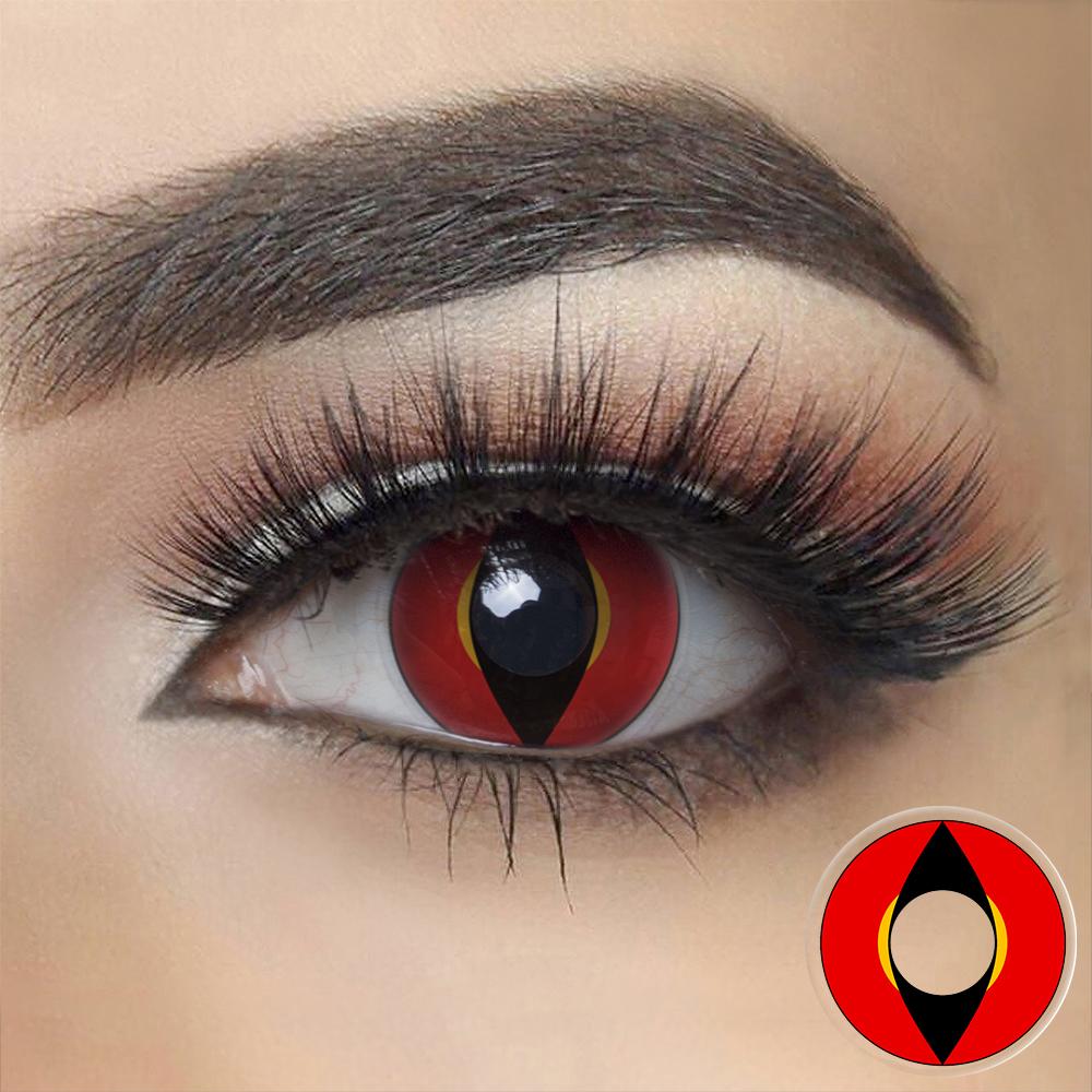 Red Dragon Eyes Cosplay Contacts