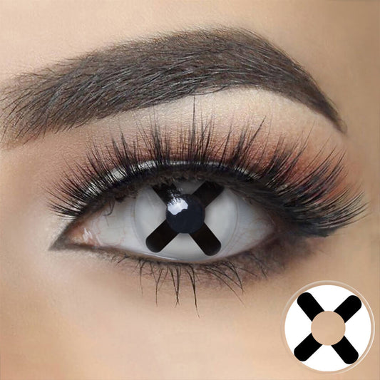 Black And White Halloween Cosplay Contacts