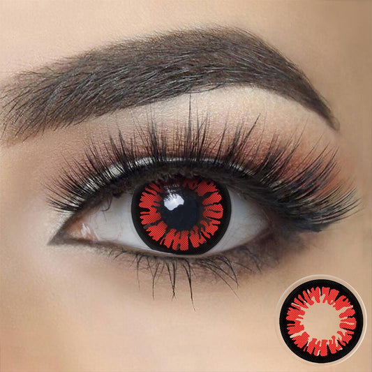 Glamor Red Halloween Cosplay Contacts