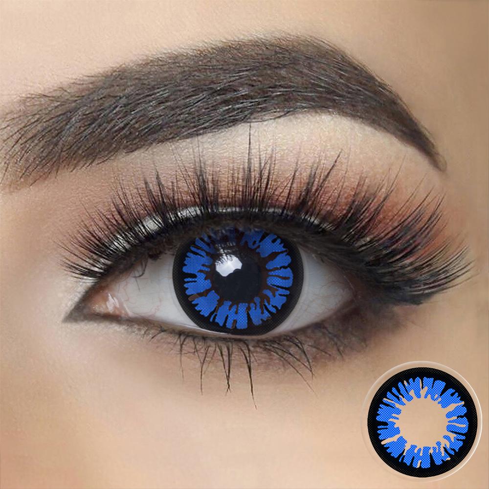 Glamor Blue Halloween Cosplay Contacts