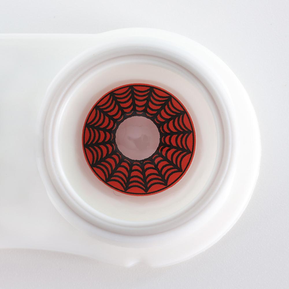 Red Spider Mesh Halloween Cosplay Contacts