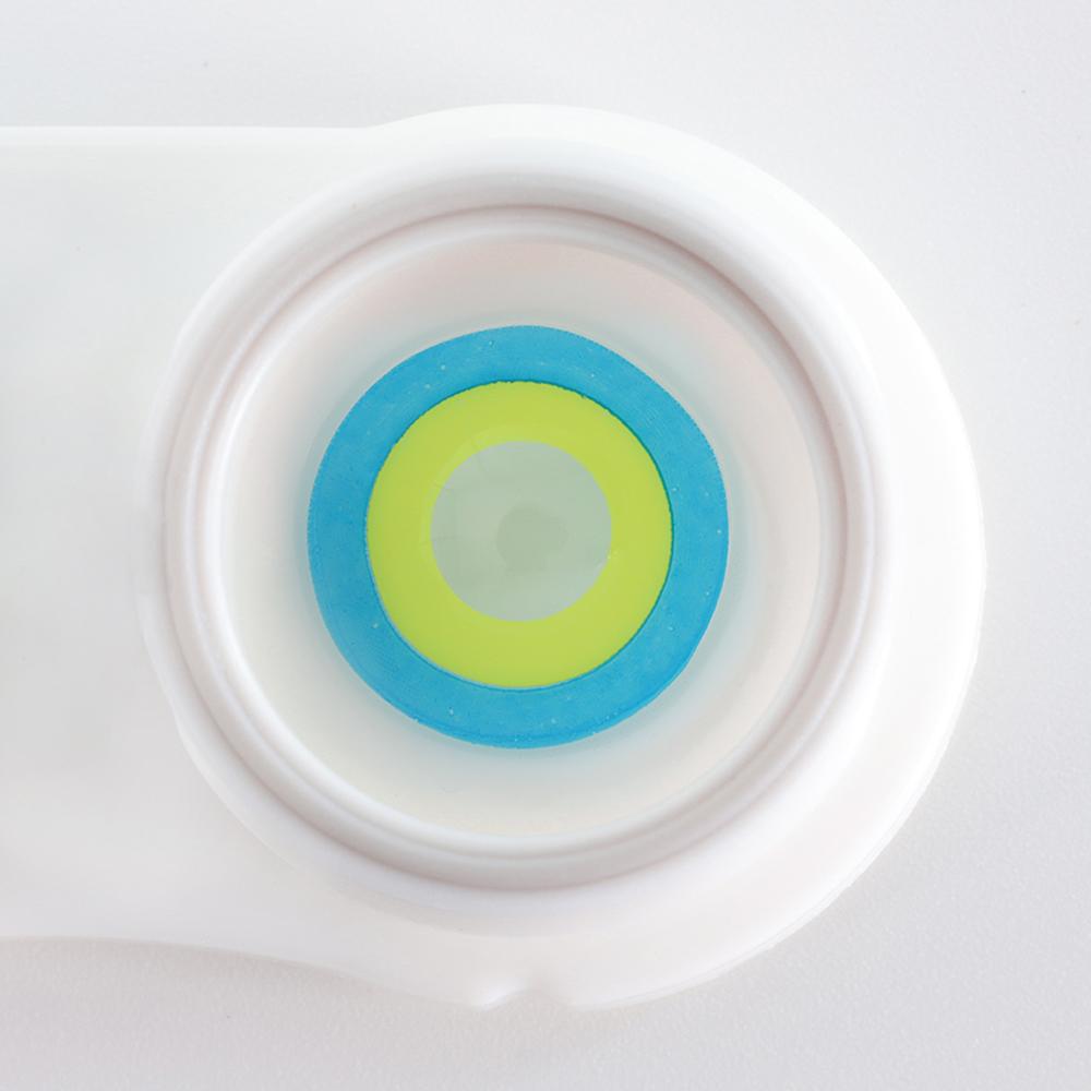 Blue Yellow Circle Halloween Cosplay Contacts