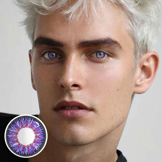 Men's Nonno Purple Colored Contacts