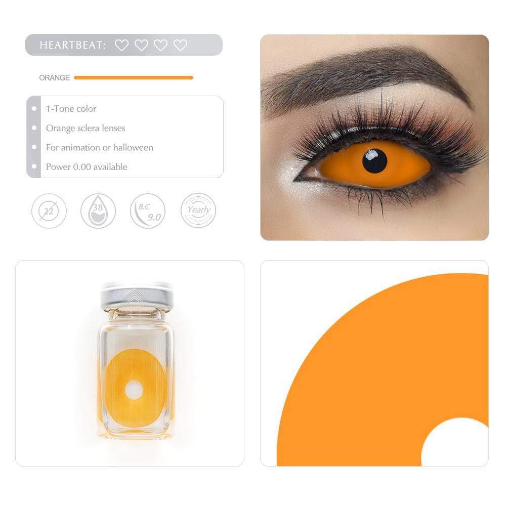 Orange Sclera Halloween Lenses
