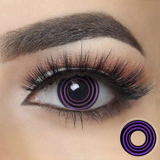 Purple Spiral Halloween Cosplay Contacts