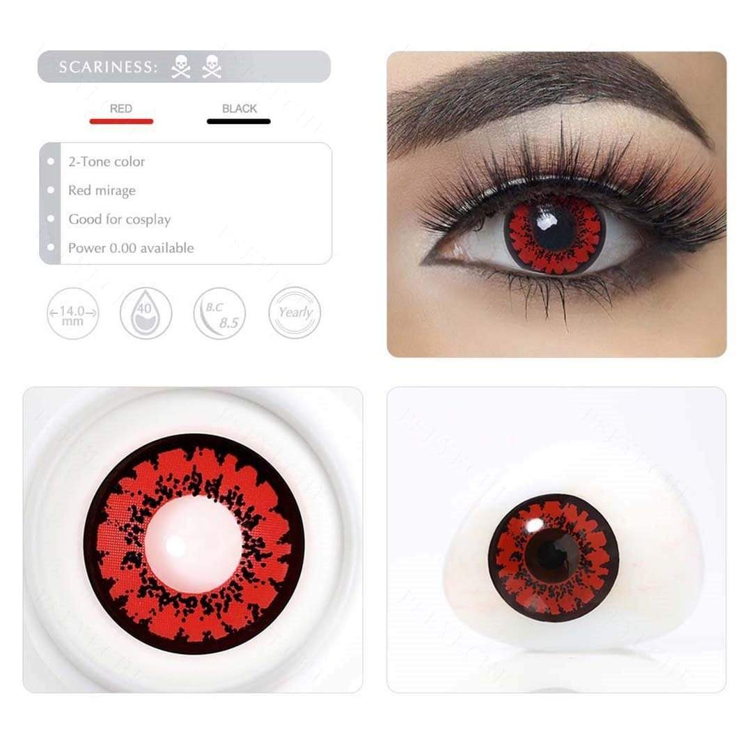Red Mirage Twilight Vampire Cosplay Contacts