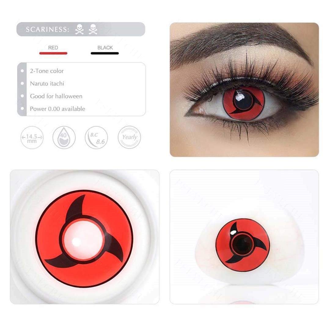 Itachi Mangekyou Sharingan Cosplay Contacts