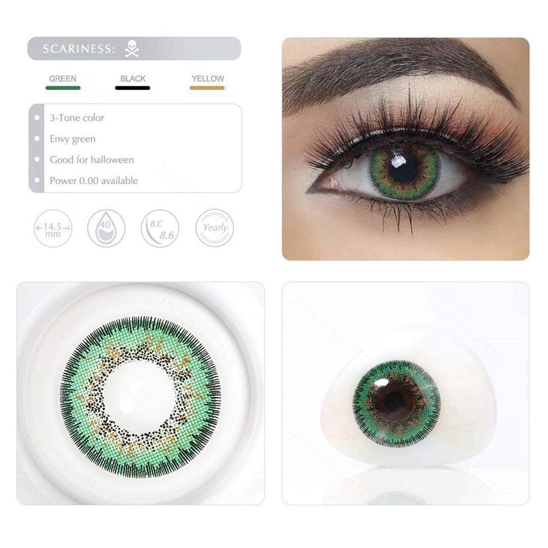 Envy Green Halloween Cosplay Contacts