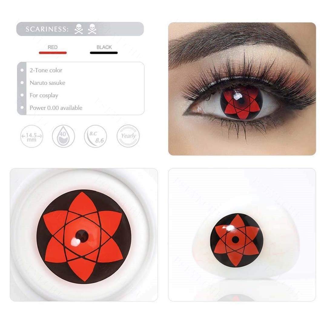 Sasuke Mangekyou Sharingan Cosplay Contacts